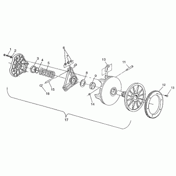 DRIVE CLUTCH - 0973433 (4938273827B011)