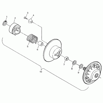 DRIVEN CLUTCH - 0973433 (4938273827B012)