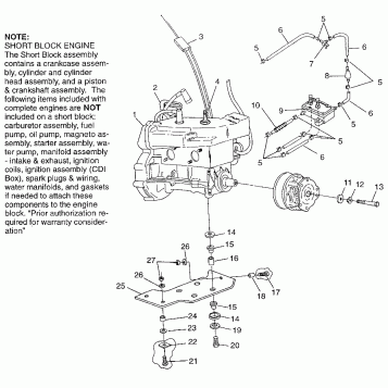 ENGINE MOUNTING - 0973433 (4938273827B013)