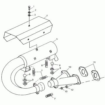 EXHAUST SYSTEM - 0973433 (4938273827B014)