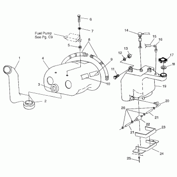 OIL TANK / AIR BOX LITE 0973433 and LITE DELUXE 0973431 (4938273827C001)