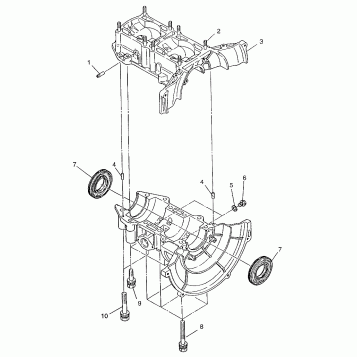 CRANKCASE LITE 0973433 and LITE DELUXE 0973431 (4938273827C003)