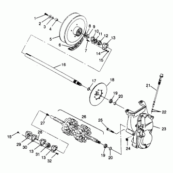 DRIVE TRAIN  TRAN SPORT 0970143 and EUROPEAN TRAN SPORT E970143 (4938293829B008)