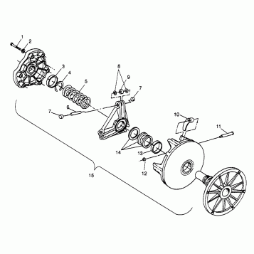 DRIVE CLUTCH TRAN SPORT 0970143 and EUROPEAN TRAN SPORT E970143 (4938293829B013)