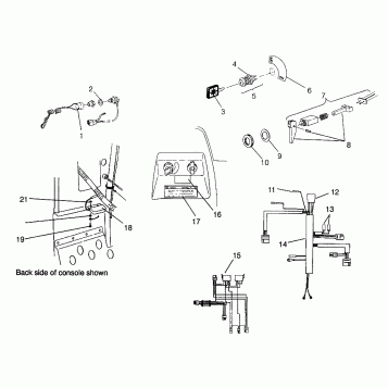 IGNITION and WIRE HARNESS TRAIL 0972761 and EUROPEAN TRAIL E972761 (4938313831B001)