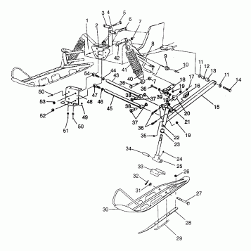 FRONT SUSPENSION and SKI TRAIL 0972761, EUROPEAN TRAIL E972761,  TRAIL TOUR (4938313831B003)