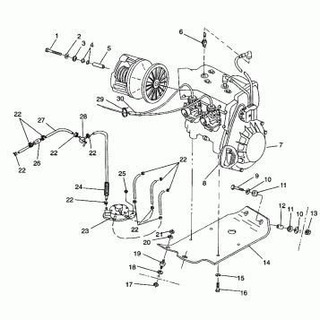 ENGINE MOUNTING TRAIL 0972761, EUROPEAN TRAIL E972761,  TRAIL TOURING 09722 (4938313831C012)