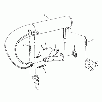 EXHAUST SYSTEM TRAIL 0972761, EUROPEAN TRAIL E972761,  TRAIL TOURING 097226 (4938313831C013)