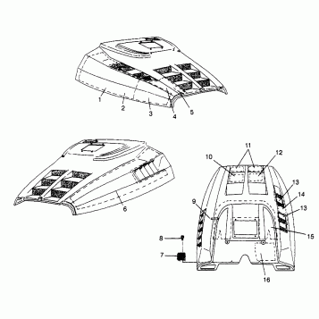 HOOD - FOAM/FOIL Trail RMK 0970961 (4938333833A012)