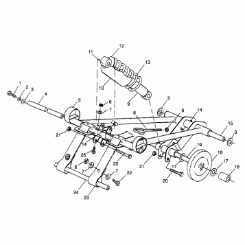 FRONT TORQUE ARM Trail RMK 0970961 (4938333833B010)