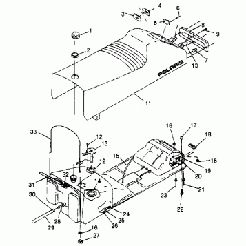 SEAT and GAS TANK CLASSIC 0973865 (4938463846A006)