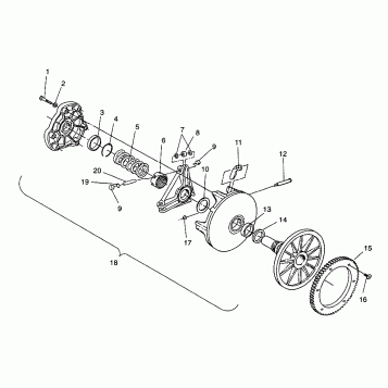 DRIVE CLUTCH CLASSIC 0973865 (4938463846B013)