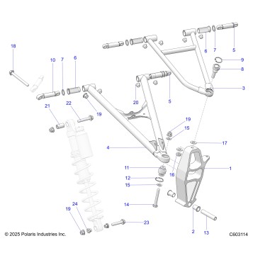 SUSPENSION, CONTROL ARMS and SPINDLE - S18DDJ8PS ALL OPTIONS (C603114)