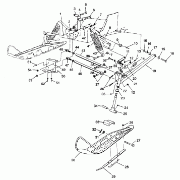 FRONT SUSPENSION and SKI CLASSIC TOURING 0973365 and EUROPEAN CLASSIC TOURI (4938493849B002)