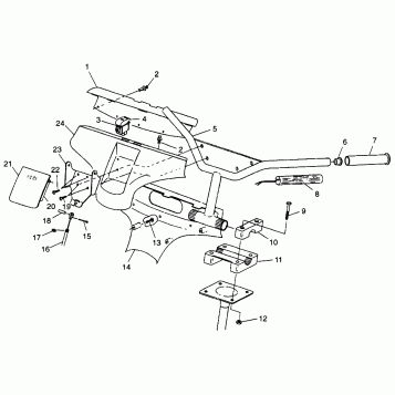 STEERING - HANDLEBAR CLASSIC TOURING 0973365 and EUROPEAN CLASSIC TOURING E (4938493849B004)