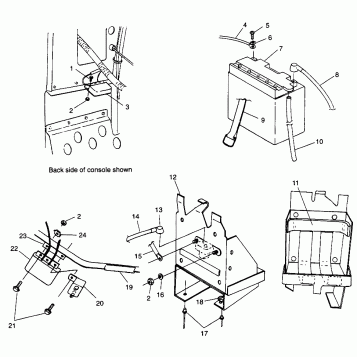 BATTERY BOX CLASSIC TOURING 0973365 and EUROPEAN CLASSIC TOURING E973365 (4938493849C003)