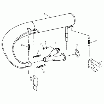 EXHAUST SYSTEM CLASSIC TOURING 0973365 and EUROPEAN CLASSIC TOURING E973365 (4938493849C005)