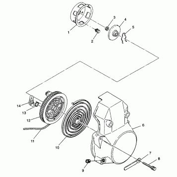 RECOIL STARTER CLASSIC TOURING 0973365 and EUROPEAN CLASSIC TOURING E973365 (4938493849D002)