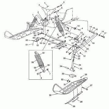FRONT SUSPENSION and SKI RXL 0976768 (4938523852B001)