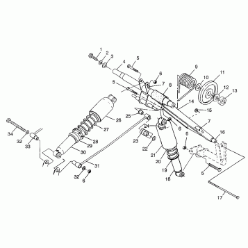 REAR TORQUE ARM RXL 0976768 (4938523852B013)