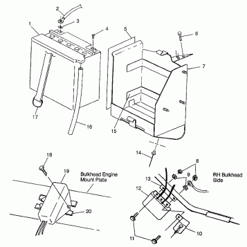 BATTERY BOX RXL 0976768 (4938523852B014)