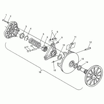 DRIVE CLUTCH RXL 0976768 (4938523852C001)