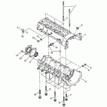 CRANKCASE RXL 0976768 (4938523852C007)