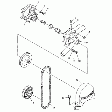 WATER PUMP RXL 0976768 (4938523852C010)