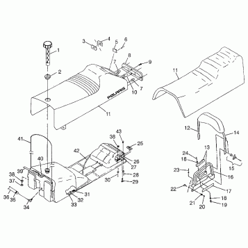SEAT and GAS TANK - 0970566 (4938573857a006)