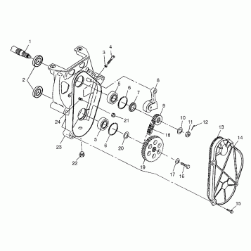 CHAINCASE 700 RMK 0970966, 700 SKS 0970566, and EUROPEAN 700 SKS E970566 (4938573857B008)