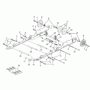 SUSPENSION 700 RMK 0970966, 700 SKS 0970566 and EUROPEAN 700 SKS E970566 (4938573857B010)