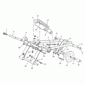 FRONT TORQUE ARM (RMK) 700 RMK 0970966 (4938573857B012)