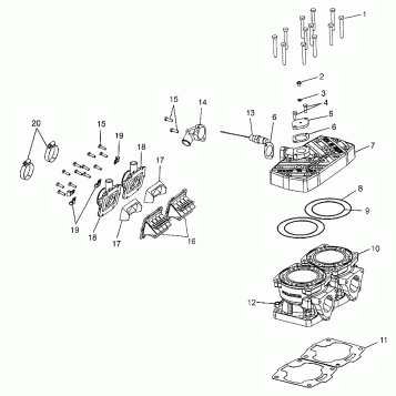 CYLINDER 700 RMK 0970966, 700 SKS 0970566, and EUROPEAN 700 SKS E970566 (4938573857C007)