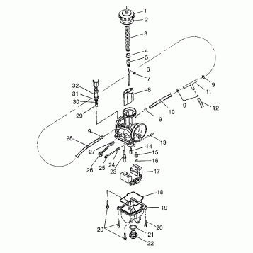 CARBURETOR 700 RMK 0970966, 700 SKS 0970566, and EUROPEAN 700 SKS E970566 (4938573857C010)