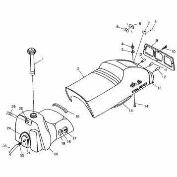SEAT and GAS TANK XCF 0971643 (4938613861A006)