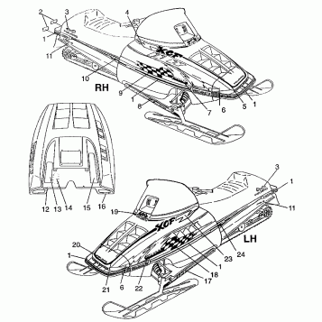 DECALS XCF 0971643 (4938613861A011)