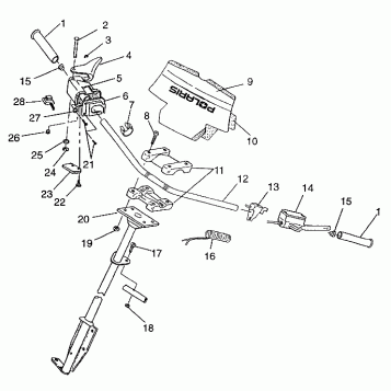 STEERING - HANDLEBAR XCF 0971643 (4938613861B003)