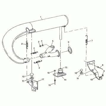 EXHAUST SYSTEM XCF 0971643 (4938613861C002)