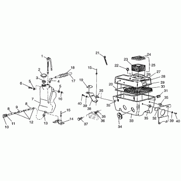 OIL TANK/AIR BOX XCF 0971643 (4938613861C003)