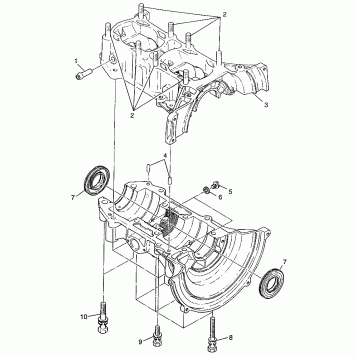 CRANKCASE XCF 0971643 (4938613861C004)