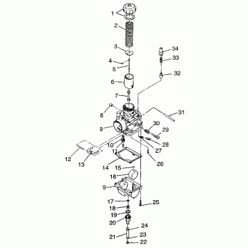 CARBURETOR XCF 0971643 (4938613861C008)
