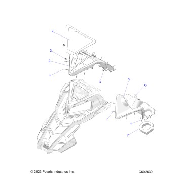 BODY, HOOD, PLENUM ASM. - S26MDX6DSA (C602630)