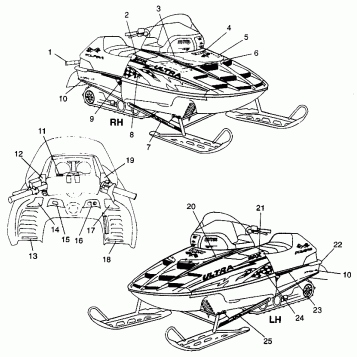 DECALS ULTRA SPX 0975678, ULTRA SPX SE H975678 and EUROPEAN ULTRA SPX SE E9 (4939533953A013)