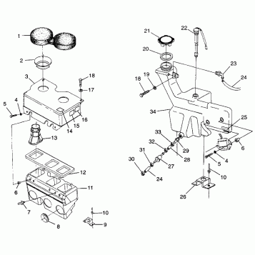 OIL TANK / AIR BOX - H975678 (4939533953C005)