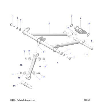 SUSPENSION, TORQUE ARM, FRONT - S26TFM9BSB/9BSC (C602827)