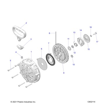 ENGINE, RECOIL STARTER - S23TKV8RS (6010633)