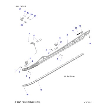 SUSPENSION, RAIL BEAM MOUNTING, LH/RH - S24TGG8RS (C602613)