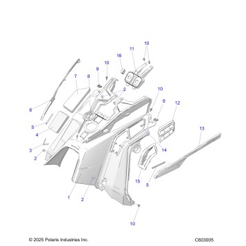 BODY, CONSOLE - S26TLF9FSL (C603005)
