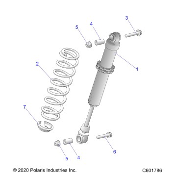 SUSPENSION, SHOCK, IFS (7045712) - S22CED5TSL/TSU (C601786)