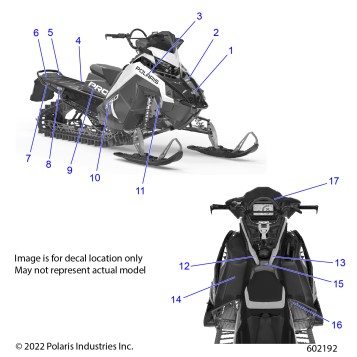 BODY, DECAL,  BLACK SIDE PANEL W/FLAT BLACK ACCENT - S23TFK6RS (602192)